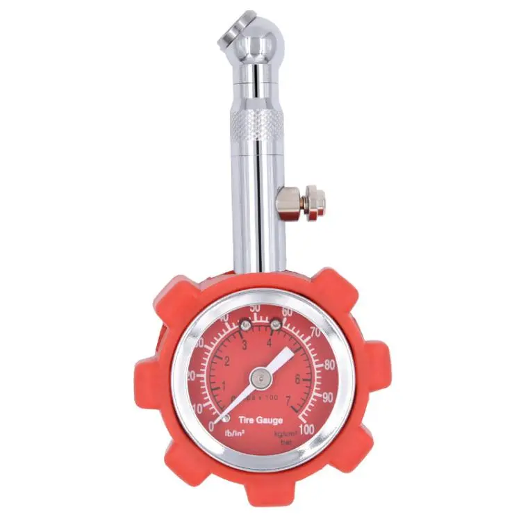High Precision Tire Monitoring Gauge Tire Pressure Tool(Red)