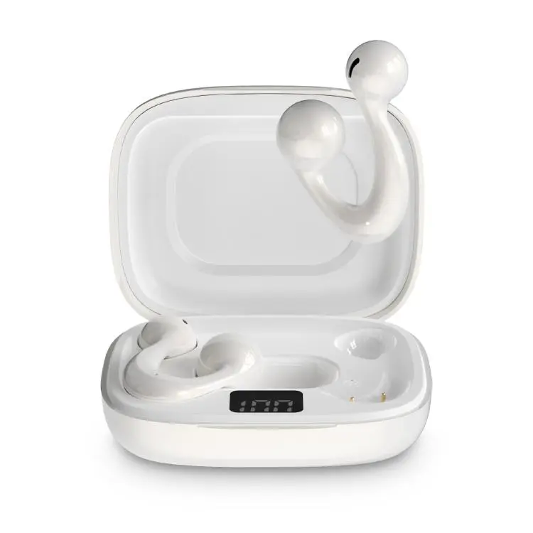 Hileo HI83 Clip-on Noise Reduction Sports Wireless Bluetooth Earphone(White)