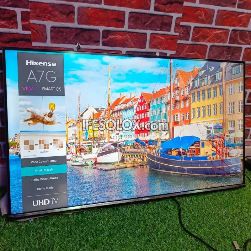 Hisense 43 inch 43A7G VIDAA Smart 4K UHD LED Frameless TV (Bluetooth, WiFi, AirPlay, Miracast) - Foreign Used