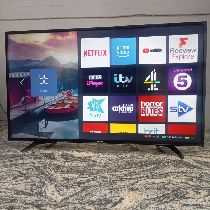 Hisense 43 inch H43B7100 VIDAA Smart 4K UHD LED TV (Built-in WiFi, Miracast) - Foreign Used