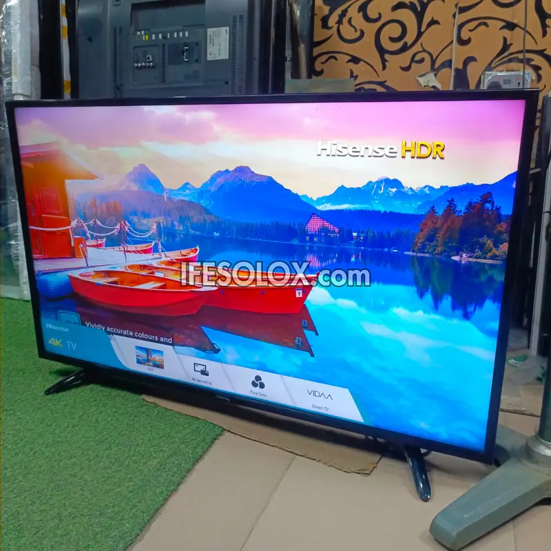 Hisense 49 inch H49N5500UK VIDAA Smart 4K UHD LED TV (Built-in WiFi, Miracast, Netflix, YouTube) - Foreign Used