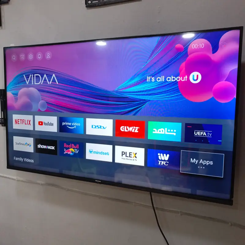 Hisense 50 inch 50A6G VIDAA Smart 4K UHD LED Frameless TV (Built-in WiFi, Miracast) - Foreign Used