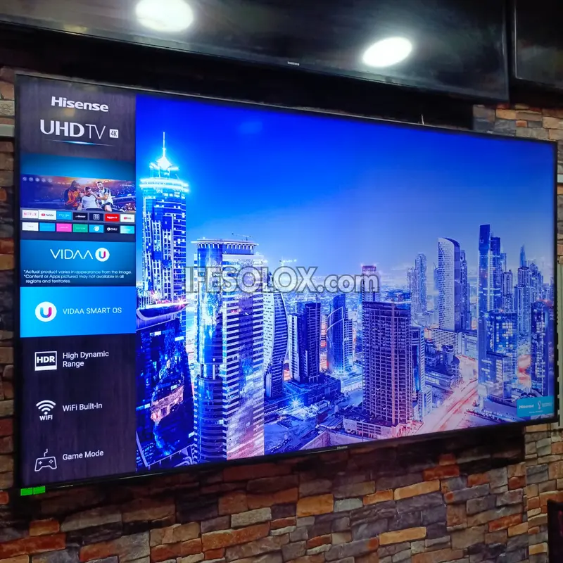 Hisense 65 inch 65A7100 VIDAA Smart 4K UHD Frameless TV (Bluetooth, WiFi, AnyView) - Foreign Used