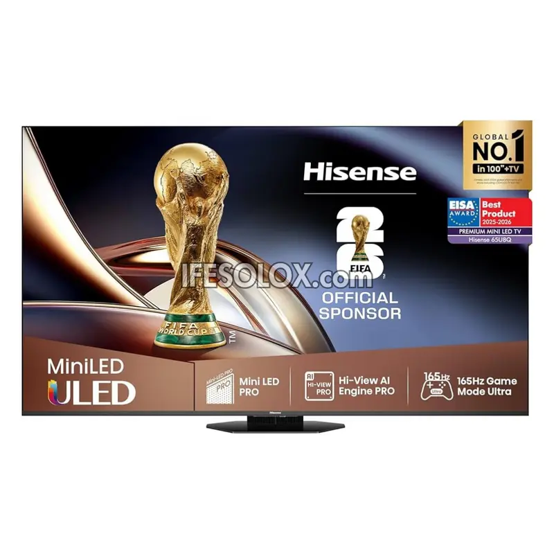 Hisense 65 inch 65U8Q Quantum Dot ULED Mini-LED pro 4K 165Hz Gaming TV + Built-in Subwoofer - Brand New