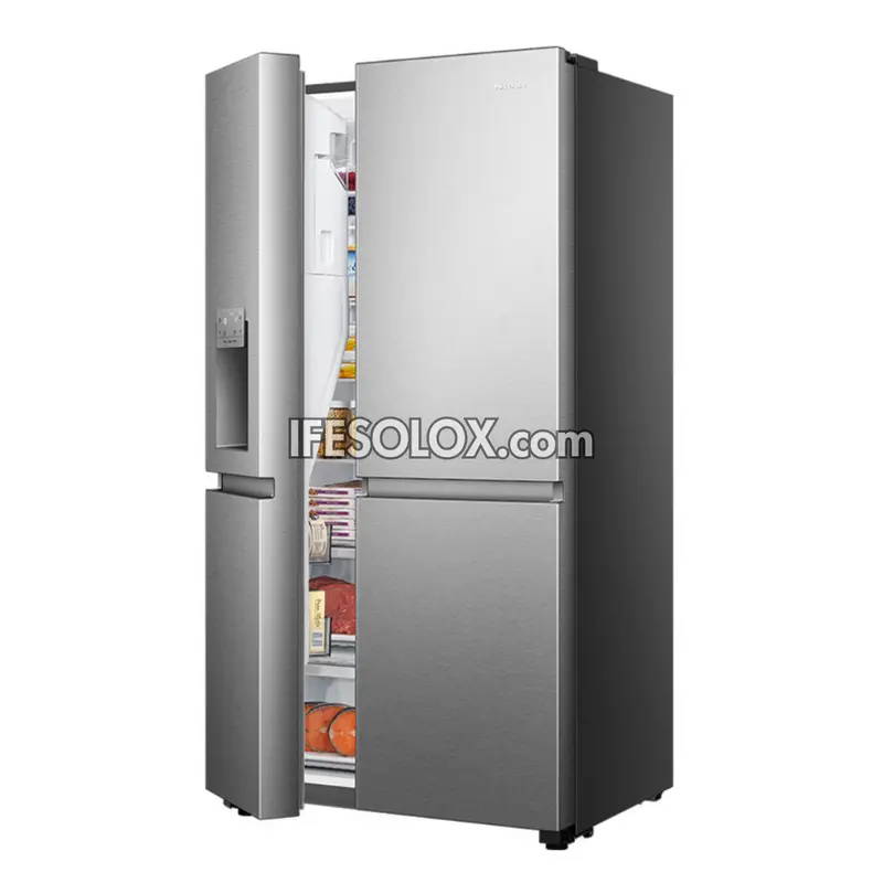 Hisense RC-82WS 628L Side by Side Inverter Refrigerator with Smart Connectivity + 1 Year Warranty - Brand New