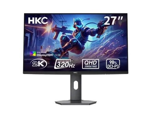 HKC G27M5 27" QHD 320Hz Mini LED Gaming Monitor – HDR1400 | Swtek Gear