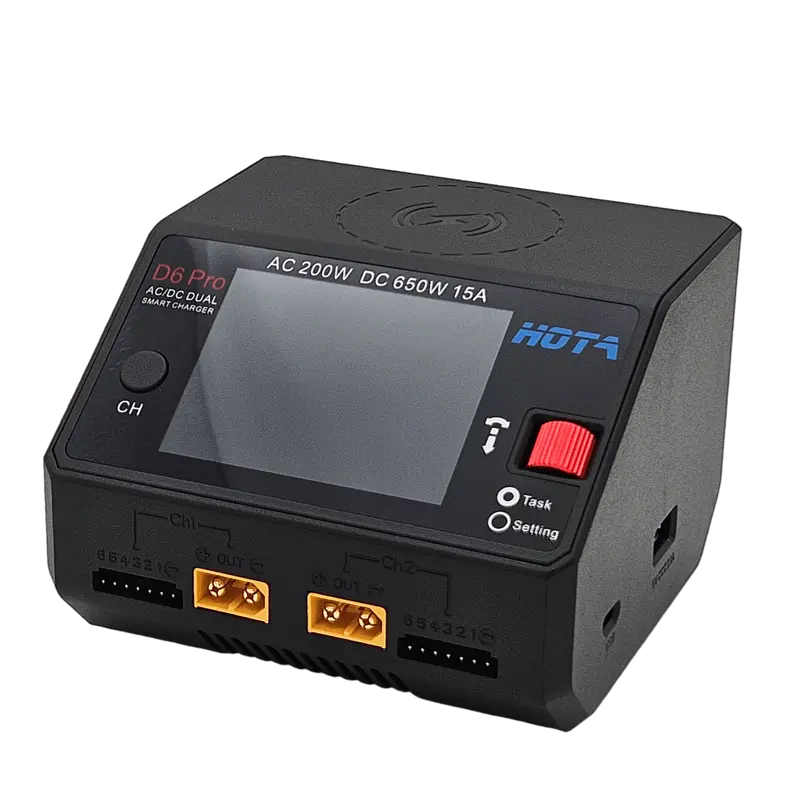 HOTA D6 Pro 650W 1-6S Dual-Kanal AC/DC Intelligentes Ladegerät