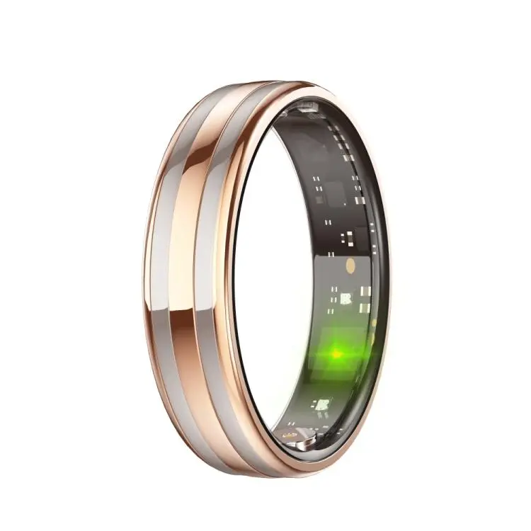 HR02 SIZE 11 Smart Ring, Supports Health Monitoring / Female Menstrual Cycle / Gesture Control(Gold)