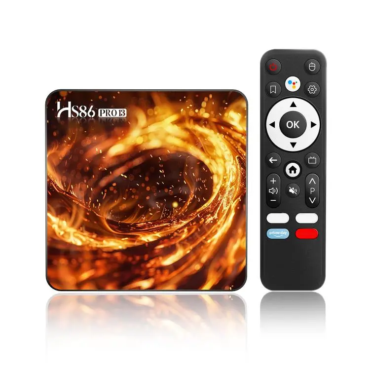 HS86 PRO13 Android 14 Wifi 6 BT 5.4 4K TV Box, Plug