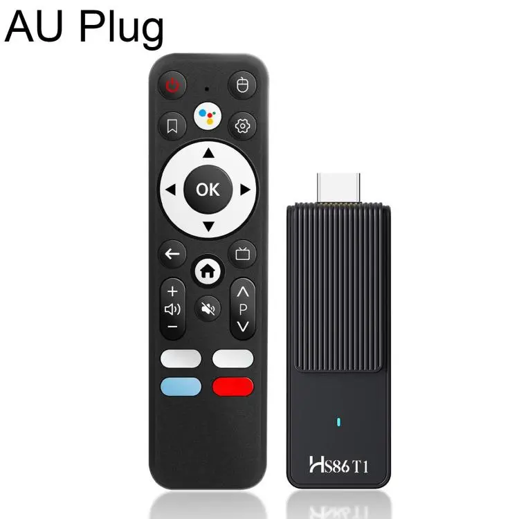 HS86 T1 Android 14 Mini HD TV Stick with Remote Control, 2GB+16GB, RK3518 Cortex-A53 Quad-Core, Plug