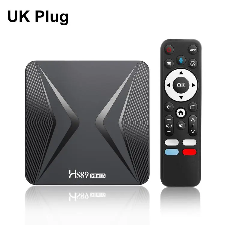 HS89 Mini 15 Android 14 Smart TV Set Top Box, 2GB+16GB, RK3539 Quad-Core Cortex-A55(UK Plug)