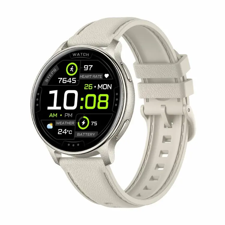 HT43 1.32 inch GPS Ultra-thin Sports Smart Watch Supports Bluetooth Call / Heart Rate / Sleep Monitoring(Champagne Gold)