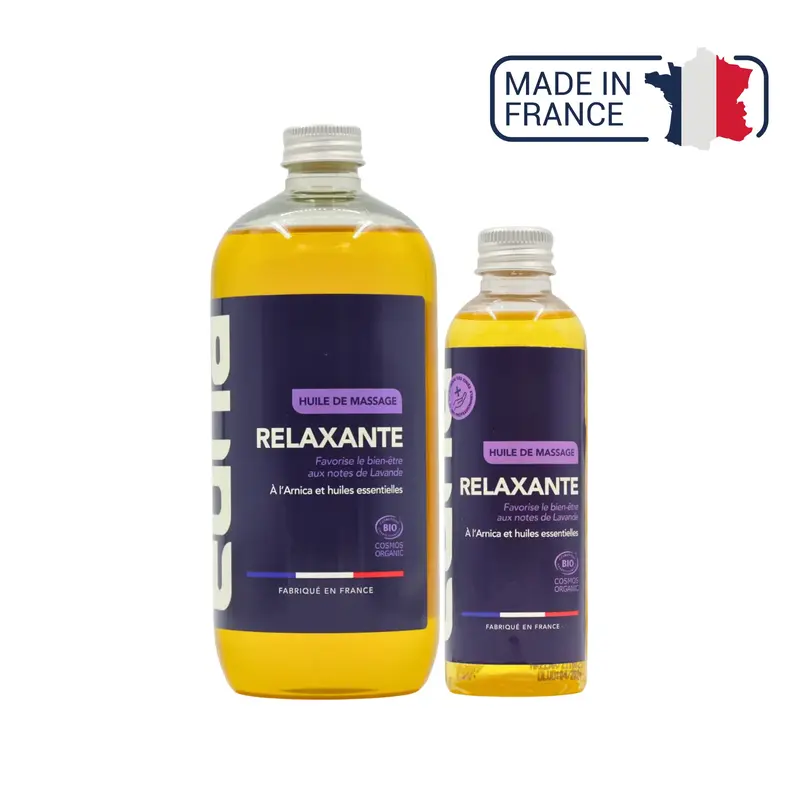 Huile de massage - Relaxante - Bio - 2 contenances - Eona