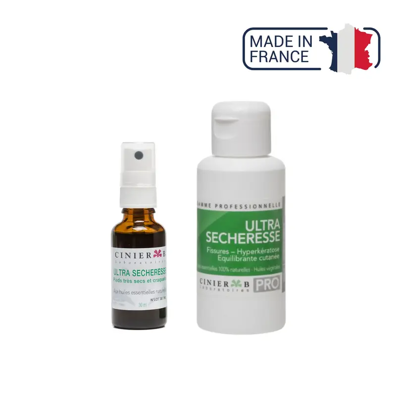 Huile Ultra Sécheresse - Pieds très secs - 2 contenances - Laboratoires Cinier B