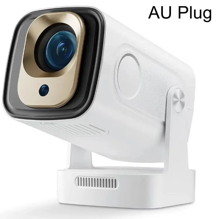 HY260 Pro 4K 1080P Portable Dual-Band WiFi Wireless Screen Mirroring HD Projector, AU Plug(White)