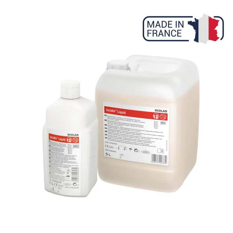 Incidin Liquid - Désinfection Surfaces - 2 contenances - Ecolab by Anios