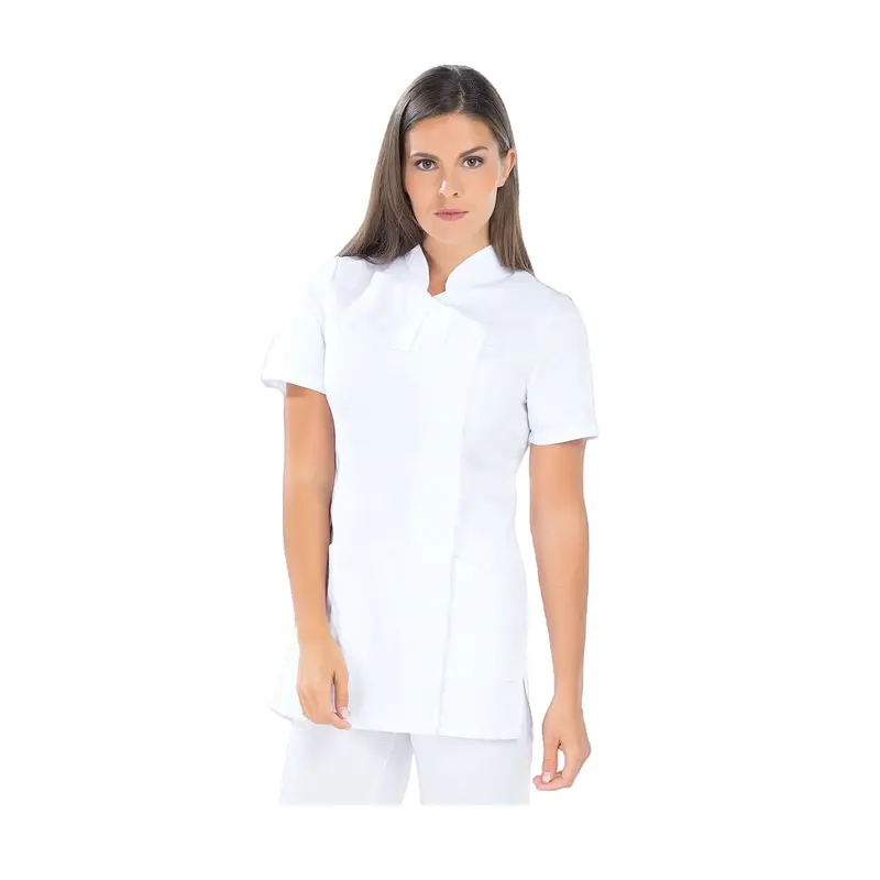 Inès - Blouse longue - Manches courtes - Femme - 75 cm