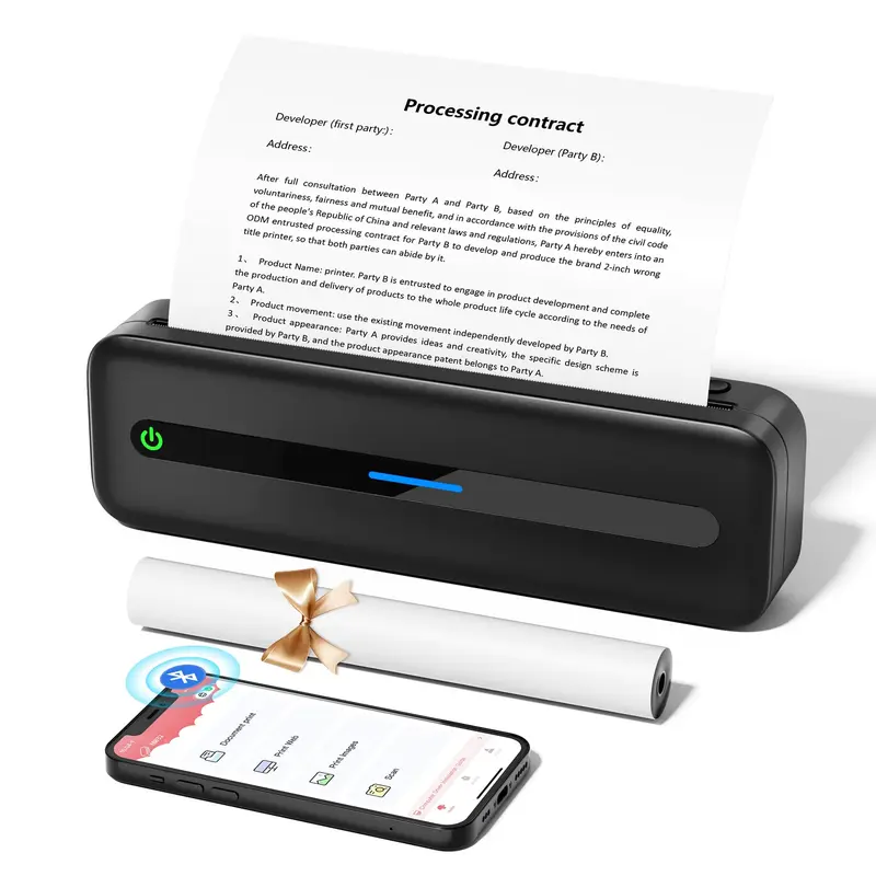 ItriAce Portable Printer 300DPI Wireless Bluetooth