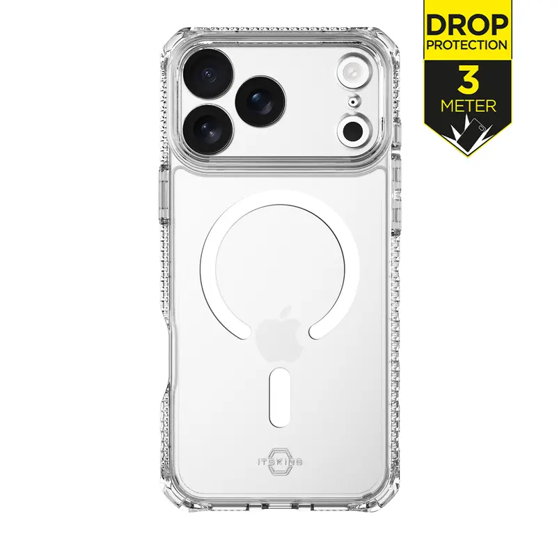 ITSKINS Level 2 HybridMagClear_R MagSafe Case for iPhone 17 Pro – Transparent