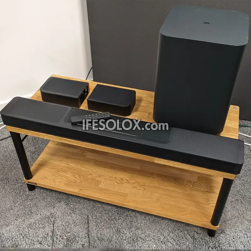JBL Bar 5.1 510Watts Bluetooth Sound Bar with Detachable Surround Speakers and Wireless Subwoofer - Foreign Used