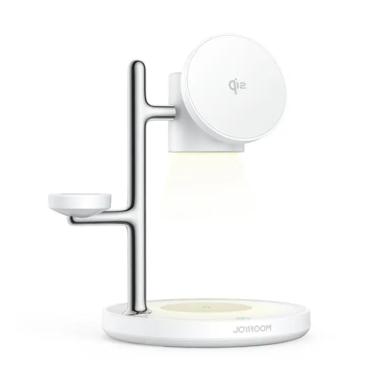 JOYROOM JR-W23 Qi2 15W 4 in 1 Magnetic Wireless Charger With Night Light(White)