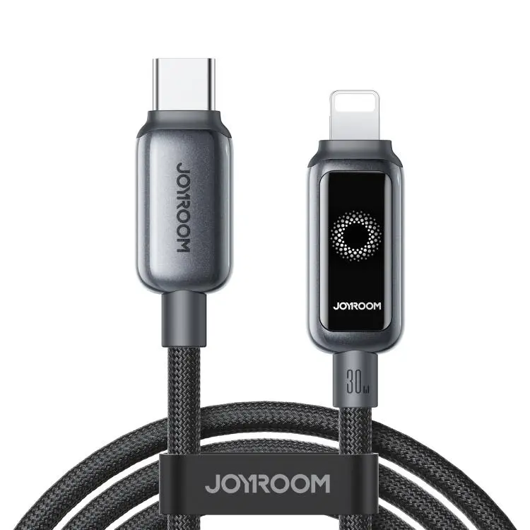 JOYROOM S-A55 StarFlight Series 30W Type-C to 8 Pin Auto Power-Off Fast Charging Data Cable, Length