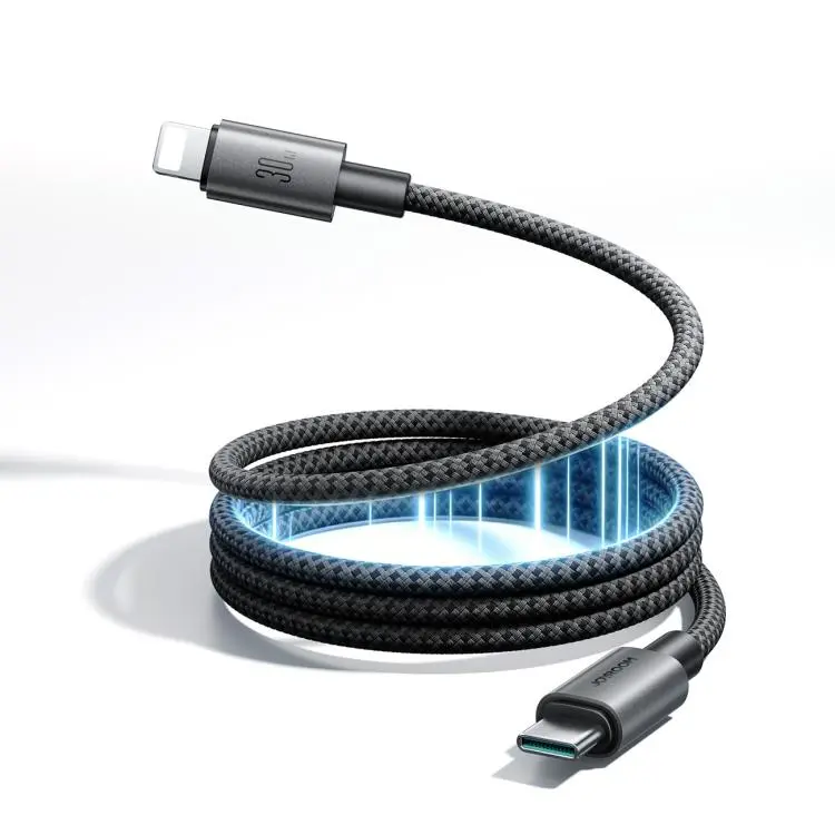 JOYROOM S-A65 MagEase Series 1.2M Magnetic Self-Winding Charging Data Cable, Port