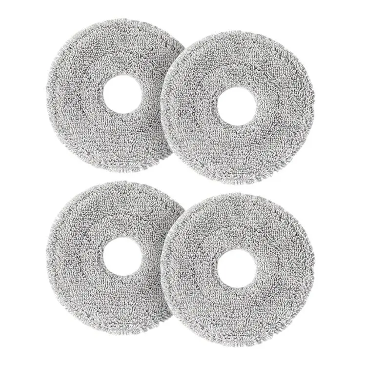 JUNSUNMAY 4pcs Washable Mop Pads Replacement for Dreame L60 Ultra / L50 Ultra / L40 Ultra / X50 Ultra / X30 Ultra / D30 Ultra