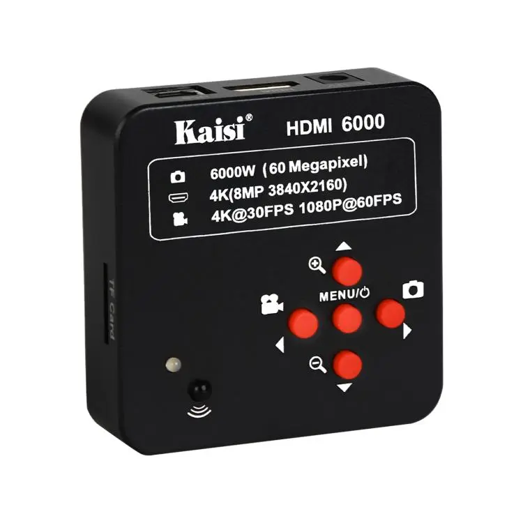 Kaisi HDMI 6000 HDMI / USB Dual Interface 60MP 4K Ultra HD Microscope Industrial Camera, Plug