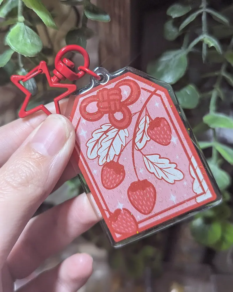 Keychain - Amulette Fraise