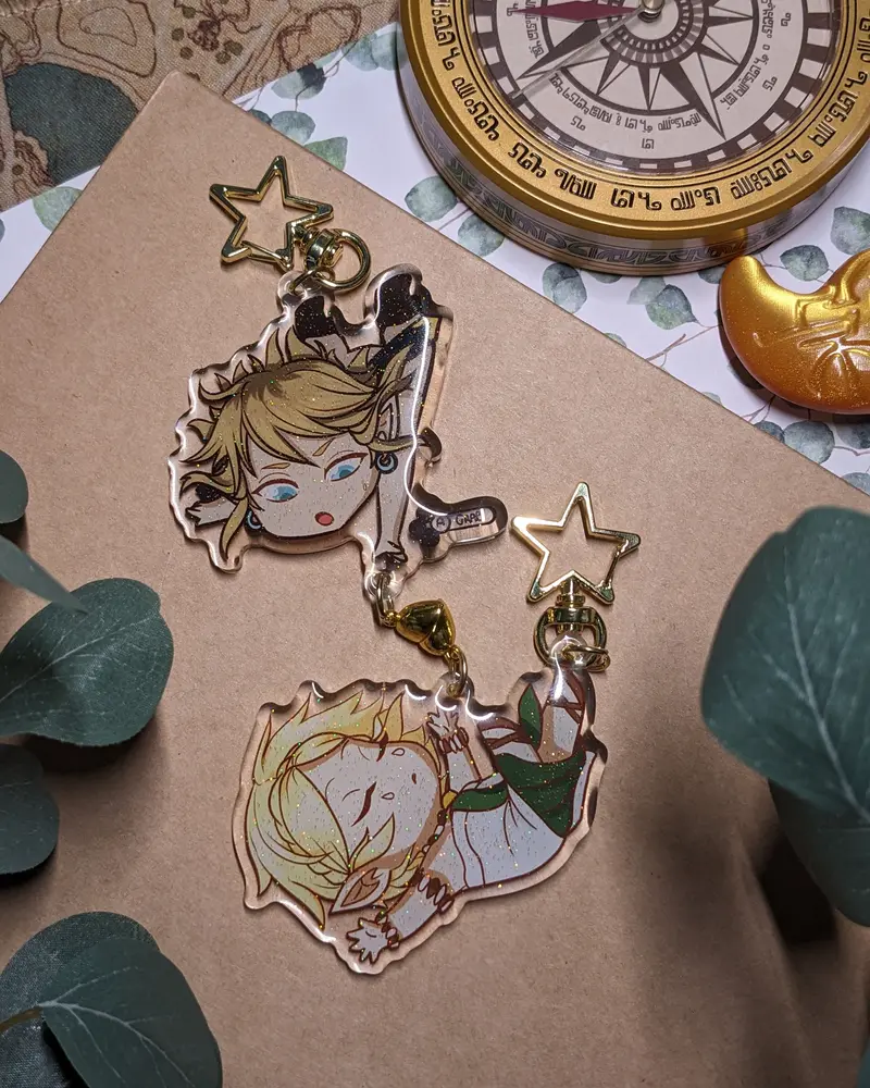 Keychain - Link & Zelda end game