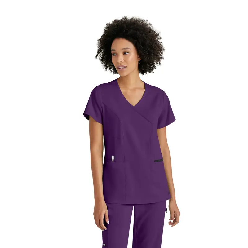 Kim - Tunique col V croisé - Femme - Grey’s Anatomy Stretch