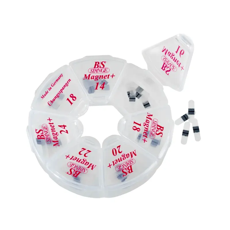 Kit de languettes B/S Magnet+ Rondell Profi - Assortiment de 60 languettes - Largeur 4 mm - B/S-Spange