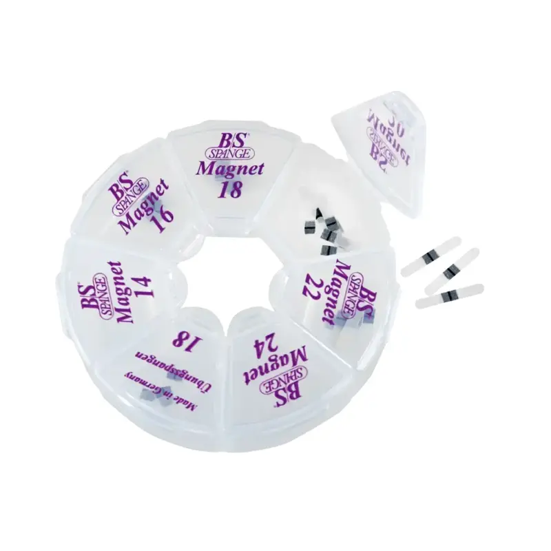 Kit de languettes B/S Magnets - Assortiment de 40 languettes - Largeur 3 mm - B/S-Spange