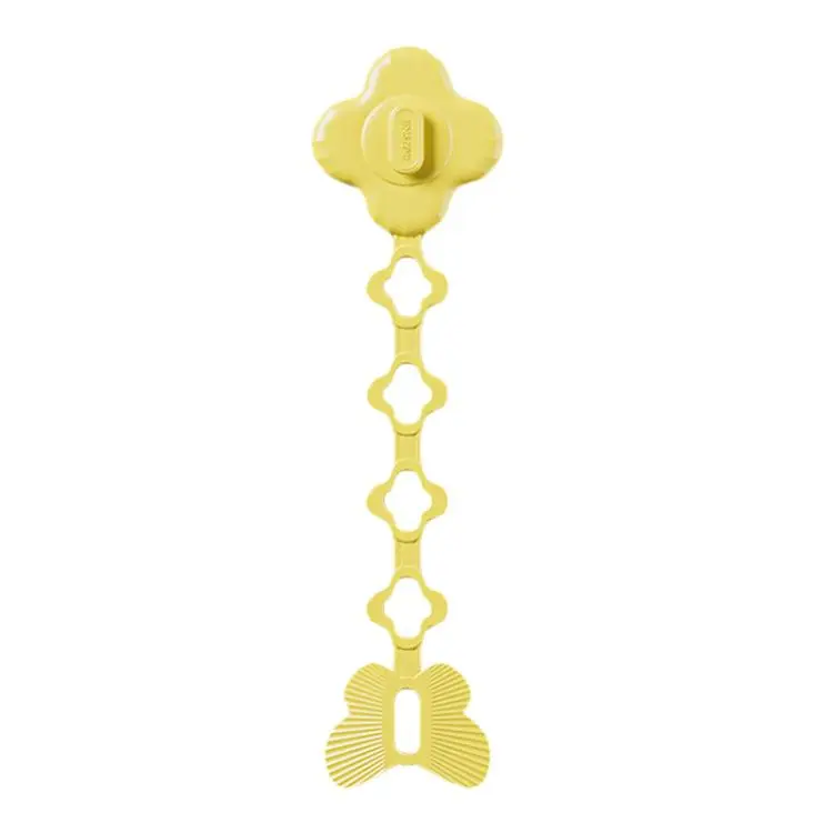 Kitchen Storage Cable Winder Power Cord Hanging Plug Hook Holder Electrical Appliance Cable Raiser Clip(Yellow)
