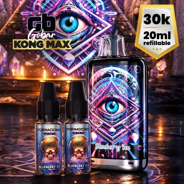 Kong Max 30K Gobar - Puff Rechargeable 30000 Bouffées 20ml Dual Mesh