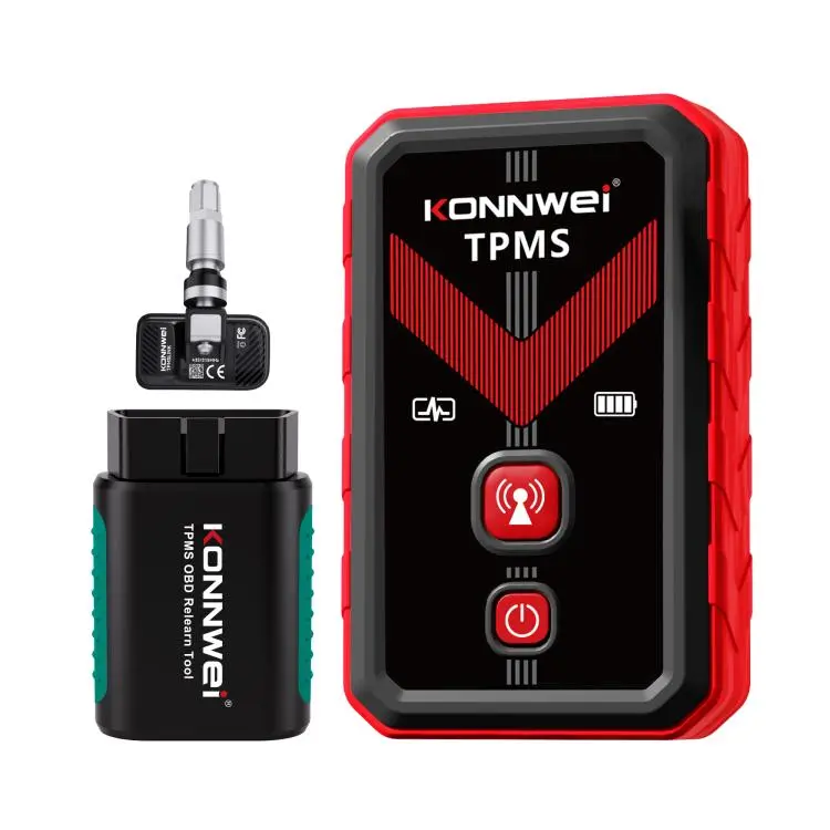 KONNWEI Tire Pressure Monitoring System Connector Supports Bluetooth Version 5.2(TK100+Sensor+OBD)