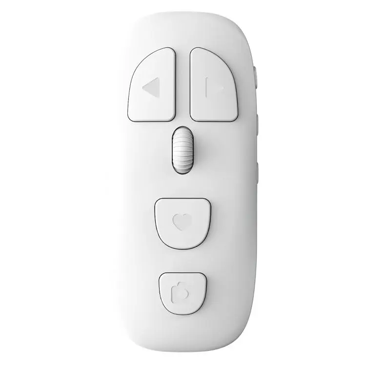 KR-06 Multifunctional Rolling Wheel Phone Bluetooth Remote Control(White)