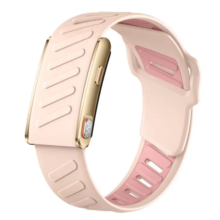 KR96 Pro Screenless Smart Bracelet Silicone Strap, Support Health Monitoring / Multiple Sports Modes(Pink)