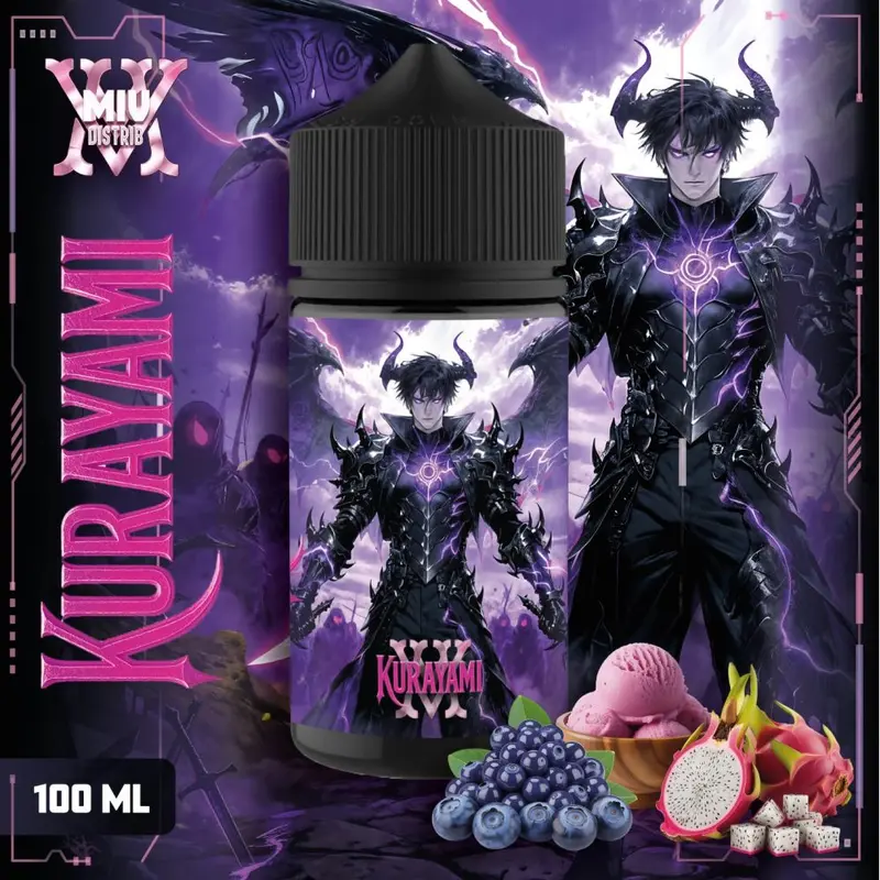 Kurayami 100ml MIV by Made in Vape - Myrtille, Fruit du Dragon & Fraîcheur