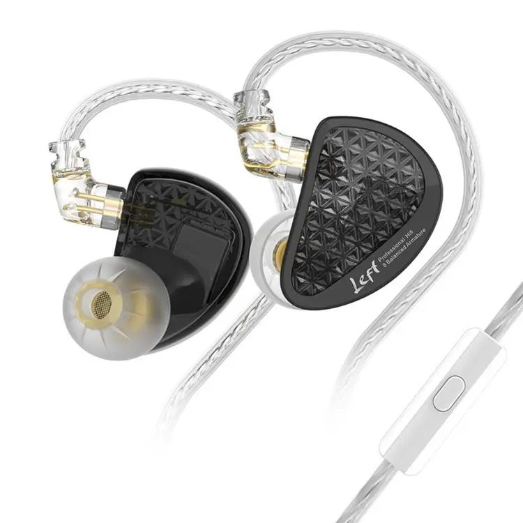 KZ-AS16 PRO 8-Driver Pure Balanced Armature In-Ear 1.2m Wired Earphones, Color