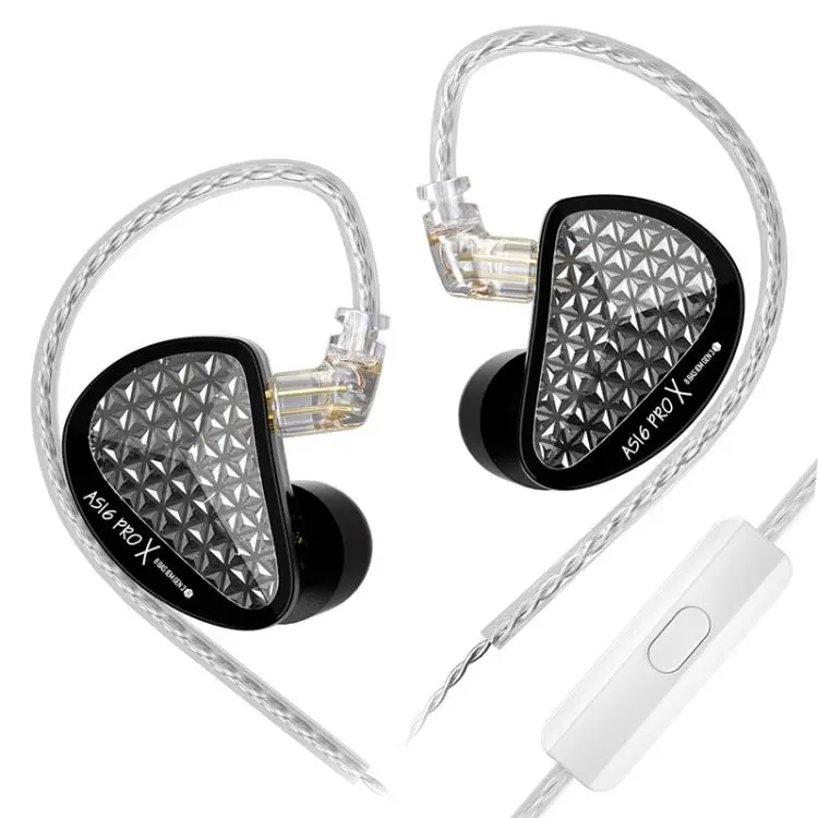 KZ AS16 PRO X 16BA In-Ear Hi-Fi Monitoring 1.2m Wired Earphone, Spec