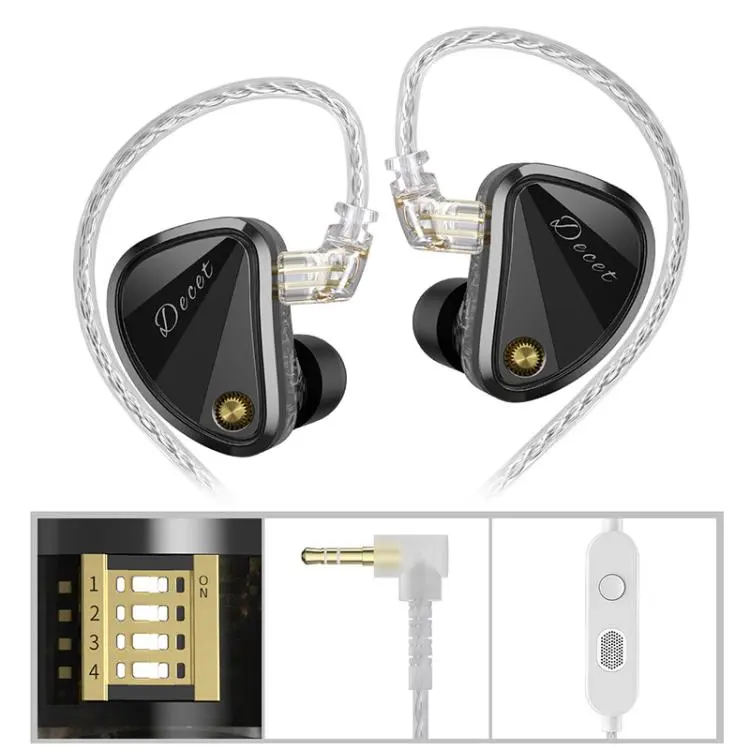 KZ Decet 3.5mm Array-style 10-Driver Dynamic 1.2m Wired Earphone, Spec