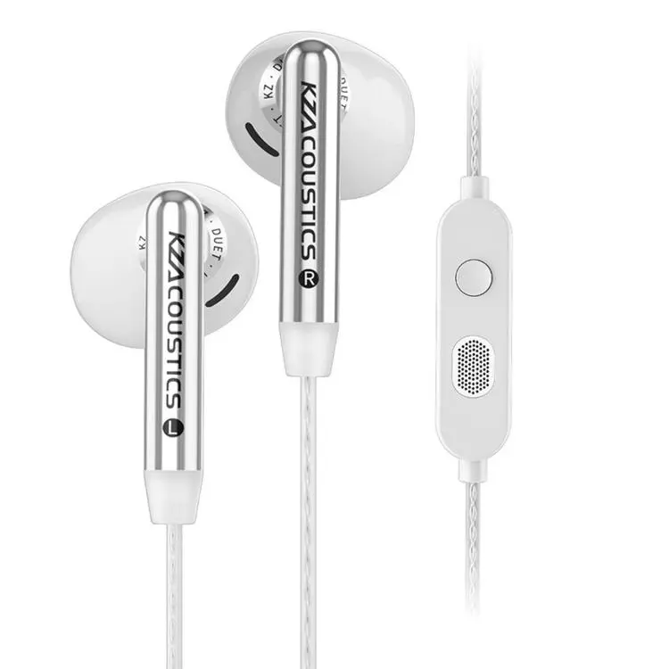 KZ-Duet Quad-core Dual Dynamic Driver 1.2m Wired Earphones, Color