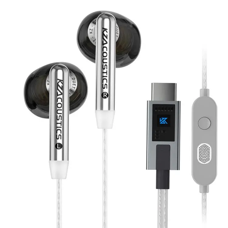 KZ-Duet Quad-core Dual Dynamic Driver 1.2m Wired Earphones, Color