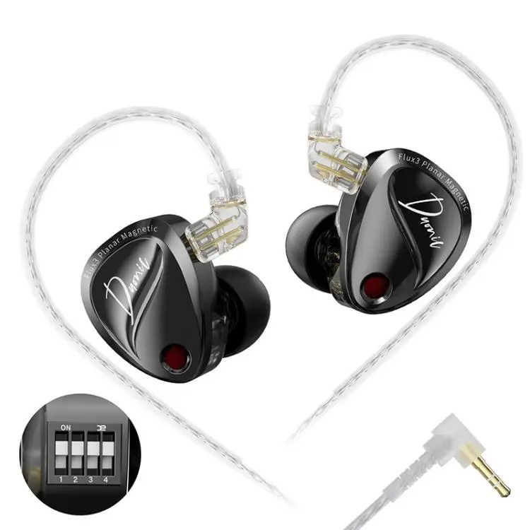 KZ Duonic Dual Power Triple Magnet Planar Magnetic 1.2m Wired HiFi Earphone, Color