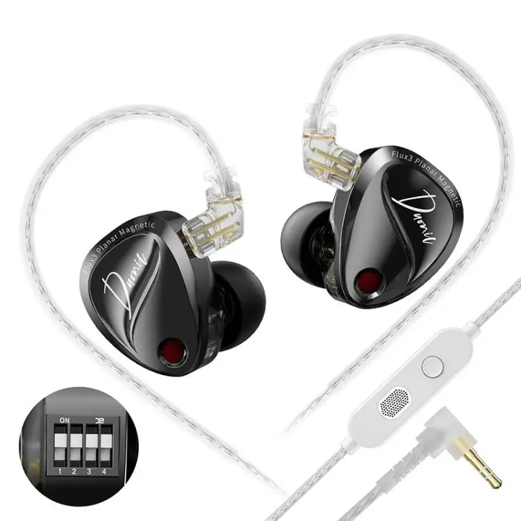 KZ Duonic Dual Power Triple Magnet Planar Magnetic 1.2m Wired HiFi Earphone, Color
