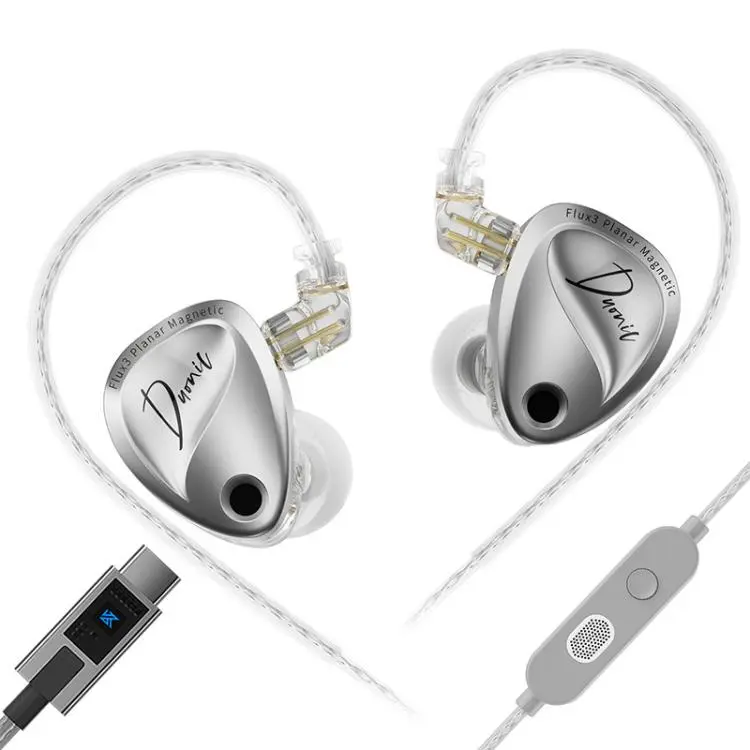 KZ Duonic Dual Power Triple Magnet Planar Magnetic 1.2m Wired HiFi Earphone, Color