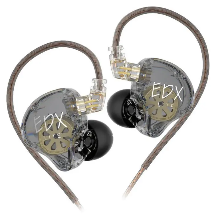 KZ-EDX Lite Internal-Magnet Dynamic Driver 1.2m Wired Earphones Deep Bass Detachable Cable Music Gaming Earbuds, Color