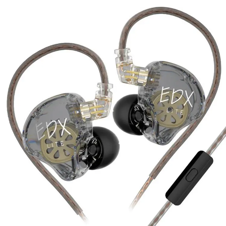 KZ-EDX Lite Internal-Magnet Dynamic Driver 1.2m Wired Earphones Deep Bass Detachable Cable Music Gaming Earbuds, Color